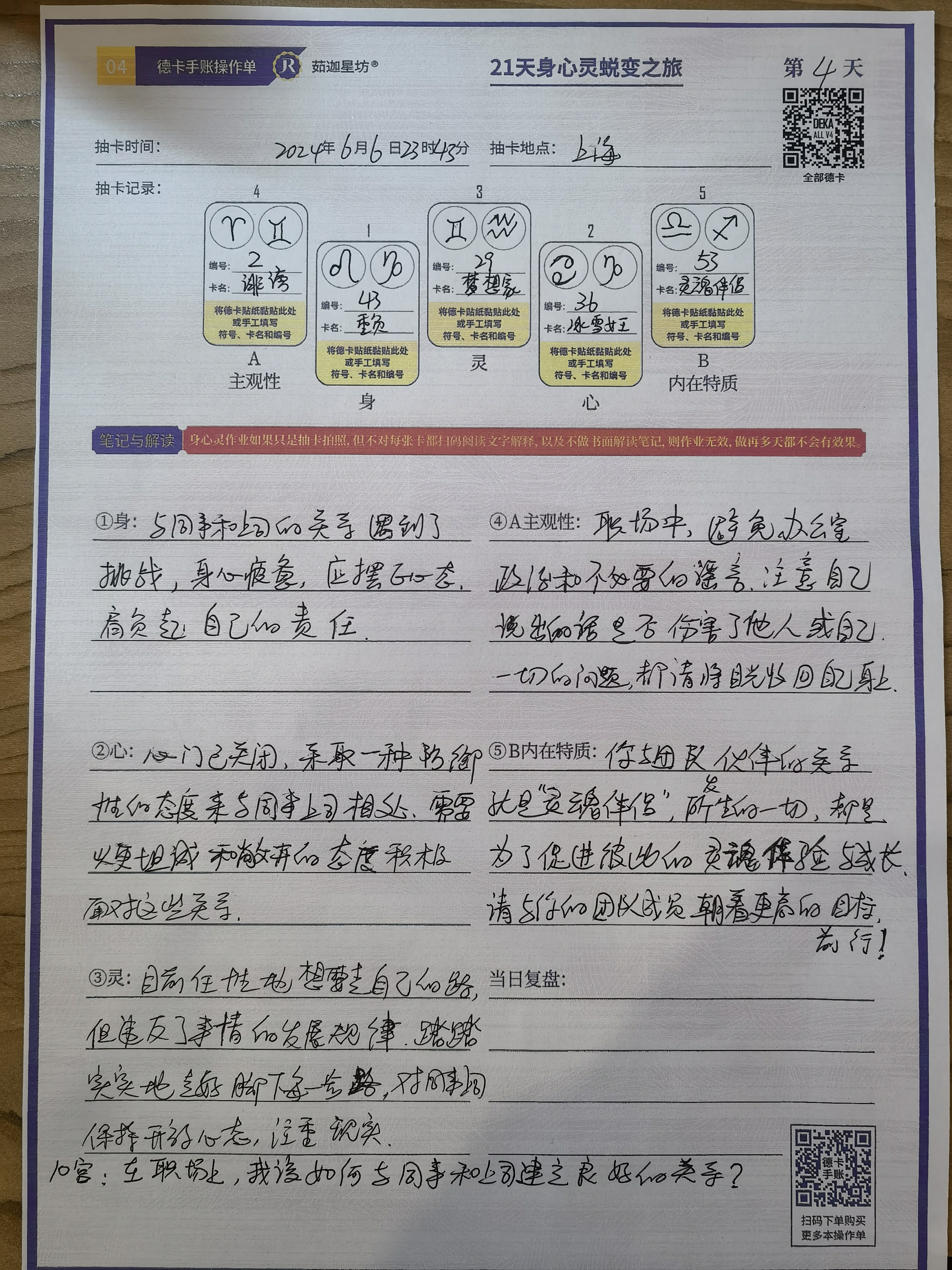 21天身心灵打卡Day4