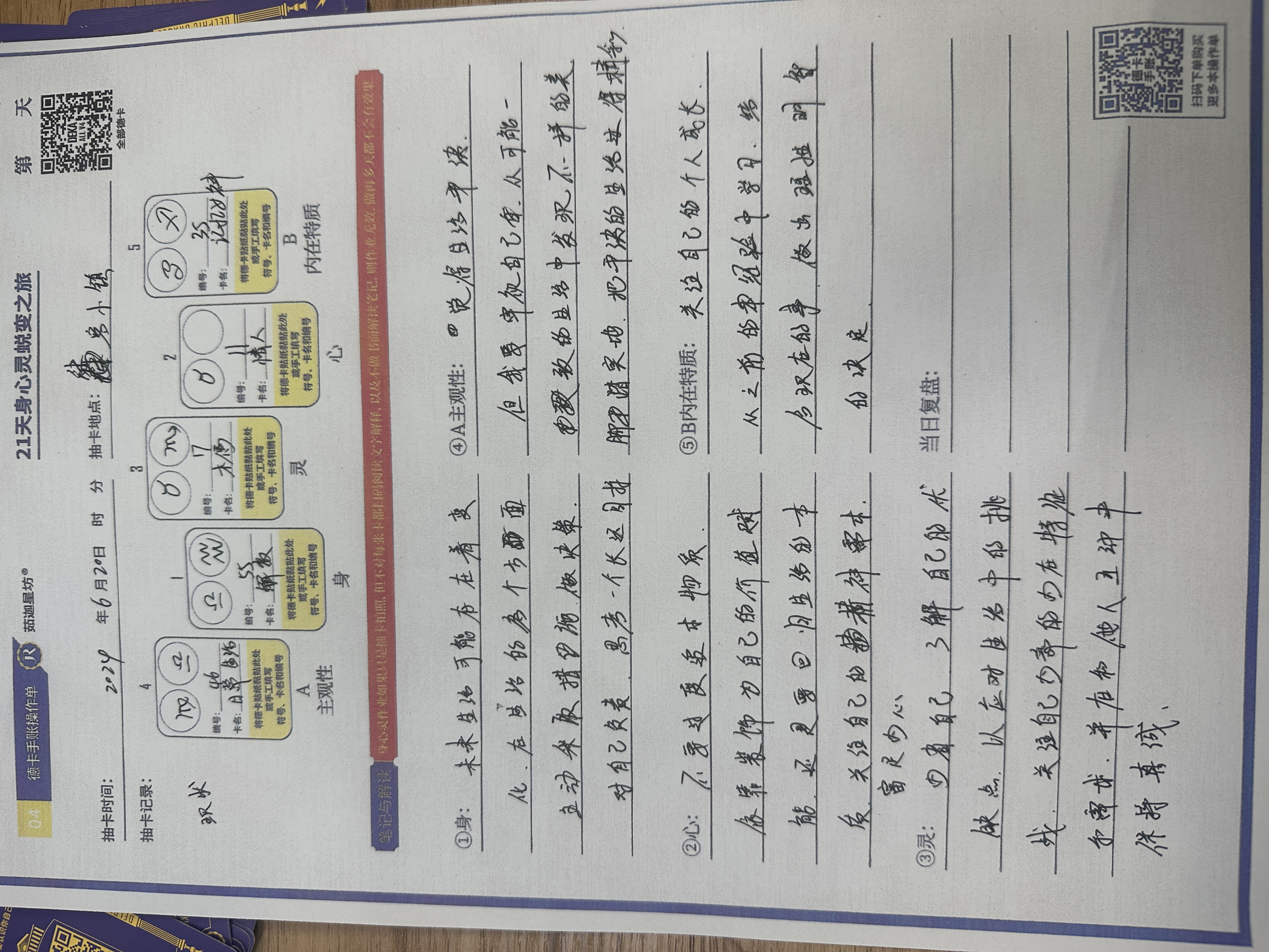 21天身心灵打卡6.20条条